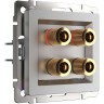 Акустическая розетка WERKEL W1185006 серебряные Акустическая розетка WERKEL W1185006 серебряные