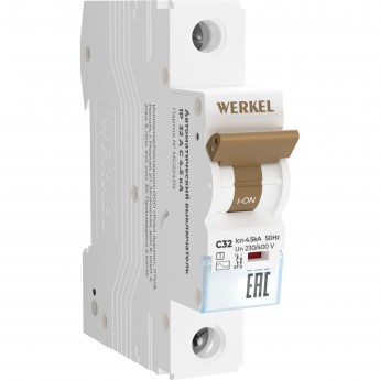 Автоматический выключатель WERKEL W901P324 1P 32 A C 4,5 кА