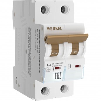Автоматический выключатель WERKEL W902P404 2P 40 A C 4,5 кА