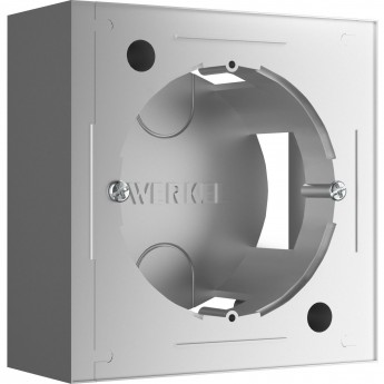 Коробка WERKEL W8000006 для накладного монтажа, серебряный