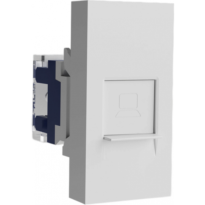 Модульная розетка WERKEL W1281101 Ethernet RJ-45 6 cat. (белый) a069369 Модульная розетка WERKEL W1281101 Ethernet RJ-45 6 cat. (белый) a069369