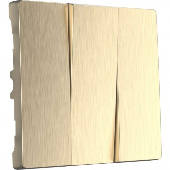 Набор клавиш WERKEL W1139010 для выключателя трехклавишного, шампань рифленый Набор клавиш WERKEL W1139010 для выключателя трехклавишного, шампань рифленый