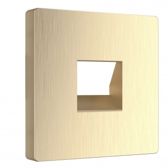 Накладка WERKEL W1192010 для телефонной розетки RJ11, шампань рифленый