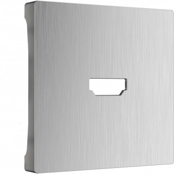 Накладка WERKEL W1196009 для розетки HDMI (серебряный рифленый)