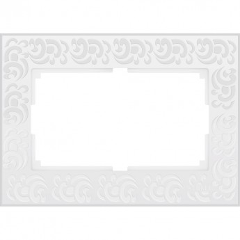 Рамка для двойной розетки WERKEL FLOCK WL05-Frame-01-DBL-white (белый)