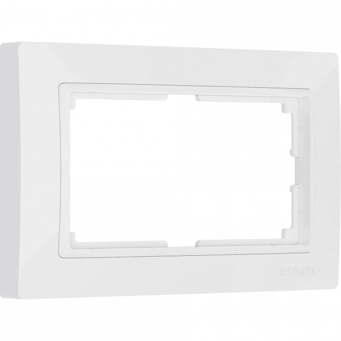 Рамка для двойной розетки WERKEL SNABB BASIC WL03-Frame-01-DBL-white (белый, basic) a040200