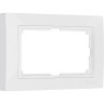 Рамка для двойной розетки WERKEL SNABB BASIC WL03-Frame-01-DBL-white (белый, basic) a040200