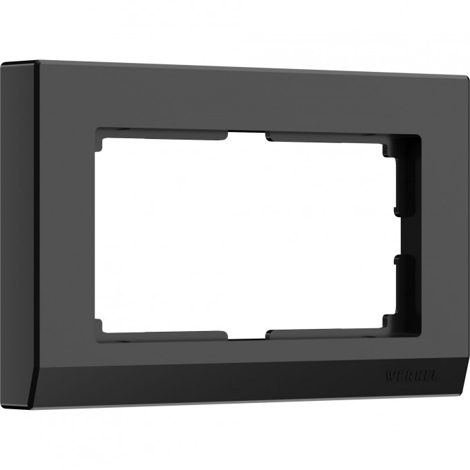 Рамка для двойной розетки WERKEL STARK WL04-Frame-01-DBL-black (черный) a040285