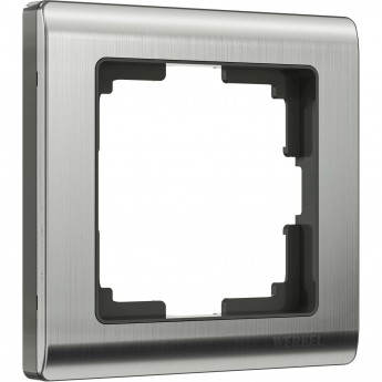 Рамка из металла на 1 пост WERKEL METALLIC W0011602 глянцевый никель