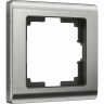 Рамка из металла на 1 пост WERKEL METALLIC W0011602 глянцевый никель