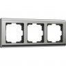 Рамка из металла на 3 поста WERKEL METALLIC W0031602 глянцевый никель a051001