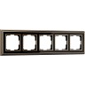 Рамка из металла на 5 постов WERKEL PALACIO WL17-Frame-05 бронза/черный a037691