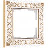 Рамка из металла WERKEL ANTIK W0011523 на 1 пост, белое золото a050934
