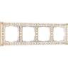 Рамка из металла WERKEL ANTIK W0041523 на 4 поста, белое золото a050935