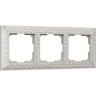 Рамка из металла WERKEL ANTIK WL07-Frame-03 на 3 поста, жемчужный a031784