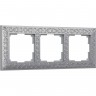 Рамка из металла WERKEL ANTIK WL07-Frame-03 на 3 поста, матовый хром a046427