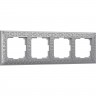 Рамка из металла WERKEL ANTIK WL07-Frame-04 на 4 поста, матовый хром a046428