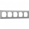 Рамка из металла WERKEL ANTIK WL07-Frame-05 на 5 постов, матовый хром a046429