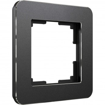 Рамка из металла WERKEL PLATINUM W0012608 на 1 пост, черный алюминий