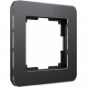Рамка из металла WERKEL PLATINUM W0012608 на 1 пост, черный алюминий