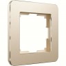 Рамка из металла WERKEL PLATINUM W0012611 на 1 пост, шампань