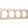 Рамка из металла WERKEL PLATINUM W0042611 на 4 поста, шампань a059220