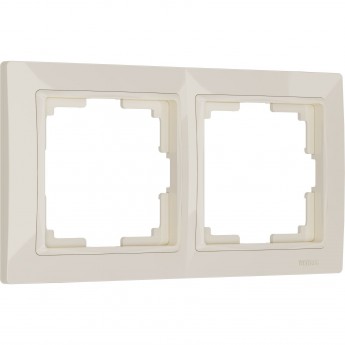 Рамка из пластика на 2 поста WERKEL SNABB BASIC W0022003 слоновая кость