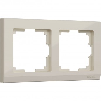 Рамка из пластика на 2 поста WERKEL STARK W0021803 слоновая кость