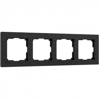 Рамка из пластика на 4 поста WERKEL HAMMER W0042408 черный Рамка из пластика на 4 поста WERKEL HAMMER W0042408 черный