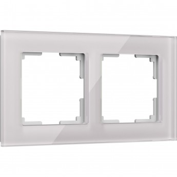 Рамка из стекла на 2 поста WERKEL FAVORIT W0021117 дымчатый Рамка из стекла на 2 поста WERKEL FAVORIT W0021117 дымчатый