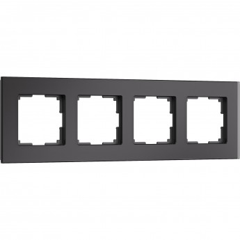 Рамка из стекла WERKEL SENSO W0043108 на 4 поста, черный