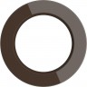 Рамка на 1 пост WERKEL FAVORIT RUNDA W0015114 (коричневый) a051630