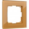 Рамка на 1 пост WERKEL FAVORIT WL01-Frame-01 (бронзовый, стекло) a036582