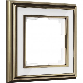 Рамка на 1 пост WERKEL PALACIO W0011327 (бронза/белый)