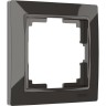 Рамка на 1 пост WERKEL SNABB BASIC WL03-Frame-01 (серо-коричневый, basic) a036698