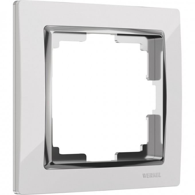 Рамка на 1 пост WERKEL SNABB WL03-Frame-01-white (белый/хром) a028880