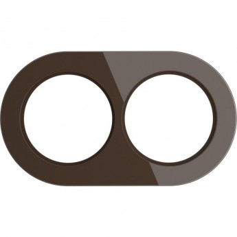 Рамка на 2 поста WERKEL FAVORIT RUNDA W0025114 (коричневый) Рамка на 2 поста WERKEL FAVORIT RUNDA W0025114 (коричневый)