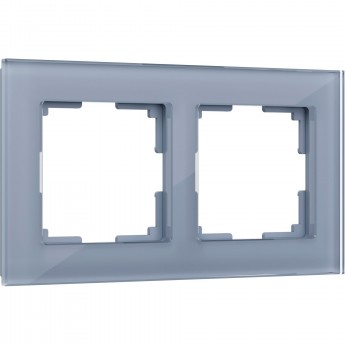 Рамка на 2 поста WERKEL FAVORIT WL01-Frame-02 (серый, стекло) Рамка на 2 поста WERKEL FAVORIT WL01-Frame-02 (серый, стекло)