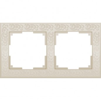 Рамка на 2 поста WERKEL FLOCK W0022303 (слоновая кость) Рамка на 2 поста WERKEL FLOCK W0022303 (слоновая кость)
