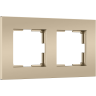 Рамка на 2 поста WERKEL SLAB W0022911 шампань софт a071624