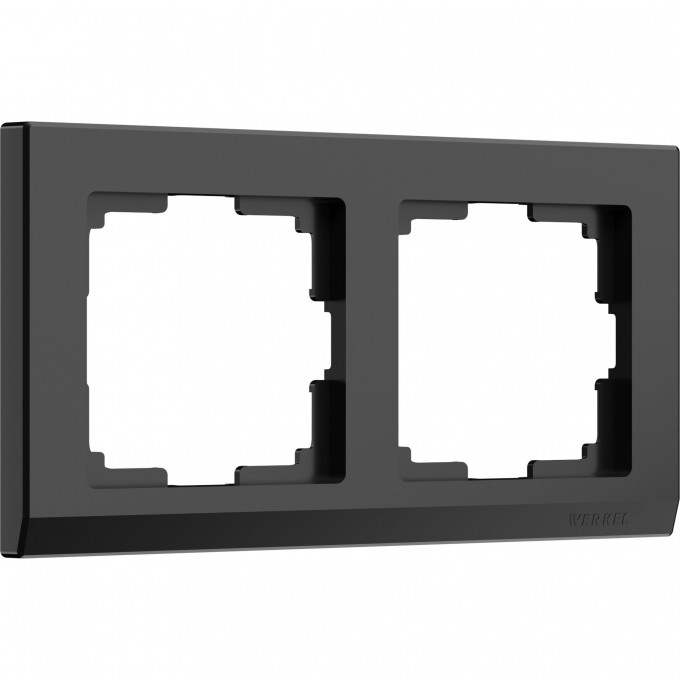 Рамка на 2 поста WERKEL STARK WL04-Frame-02-black (черный) a029215