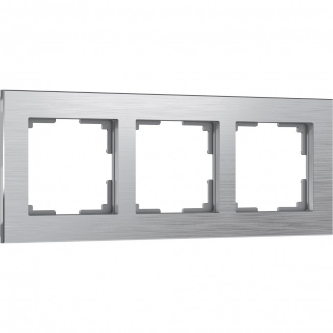 Рамка на 3 поста WERKEL ALUMINIUM WL11-Frame-03 (алюминий) a033741