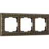 Рамка на 3 поста WERKEL ANTIK WL07-Frame-03 (бронза) a029840