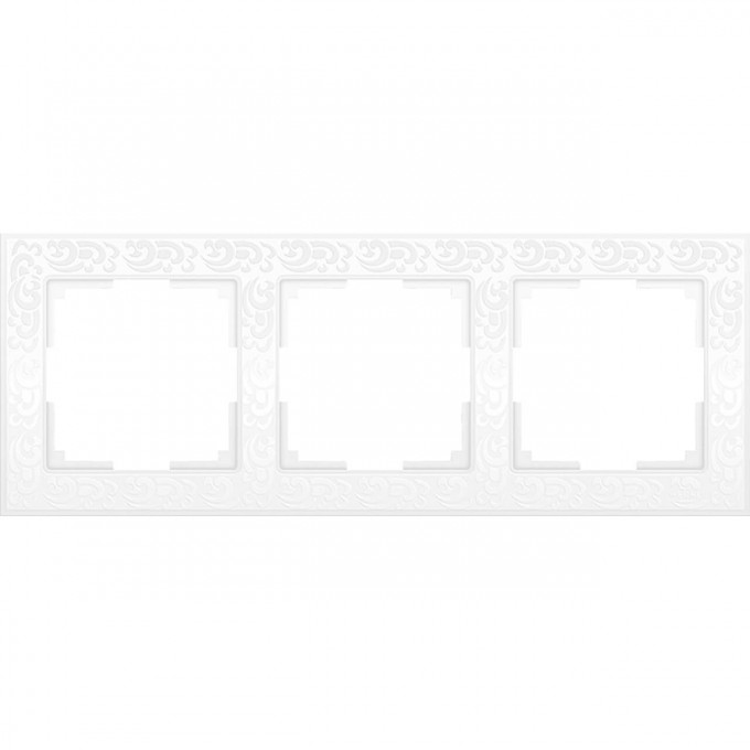 Рамка на 3 поста WERKEL FLOCK WL05-Frame-03-white (белый) a028964