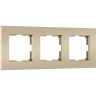 Рамка на 3 поста WERKEL SLAB W0032911 шампань софт a071625