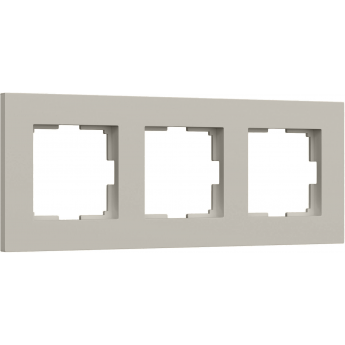 Рамка на 3 поста WERKEL SLAB W0032917 дымчатый софт
