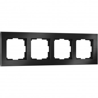 Рамка на 4 поста WERKEL ALUMINIUM WL11-Frame-04 (черный алюминий) Рамка на 4 поста WERKEL ALUMINIUM WL11-Frame-04 (черный алюминий)