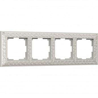 Рамка на 4 поста WERKEL ANTIK W0041521 (жемчужный) Рамка на 4 поста WERKEL ANTIK W0041521 (жемчужный)