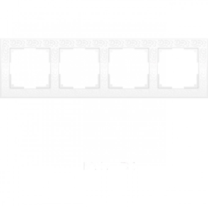 Рамка на 4 поста WERKEL FLOCK WL05-Frame-04-white (белый) a028965