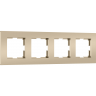Рамка на 4 поста WERKEL SLAB W0042911 шампань софт a071627